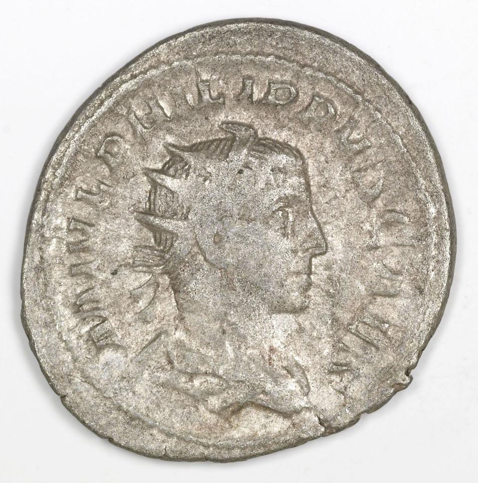 Philip the Arab, silver antoninianus, collection photograph IATH-1991.17.36, obverse