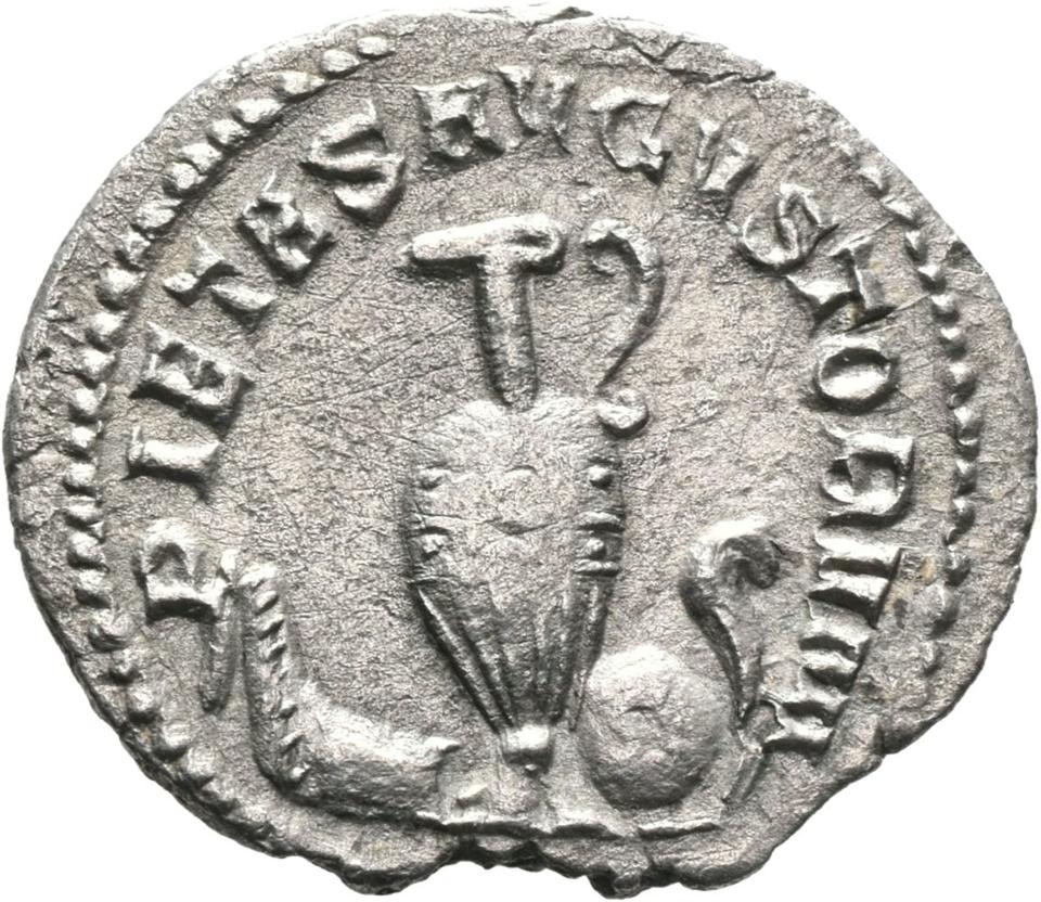 Trajan Decius, silver antoninianus, collection photograph Mainz-ID8, reverse