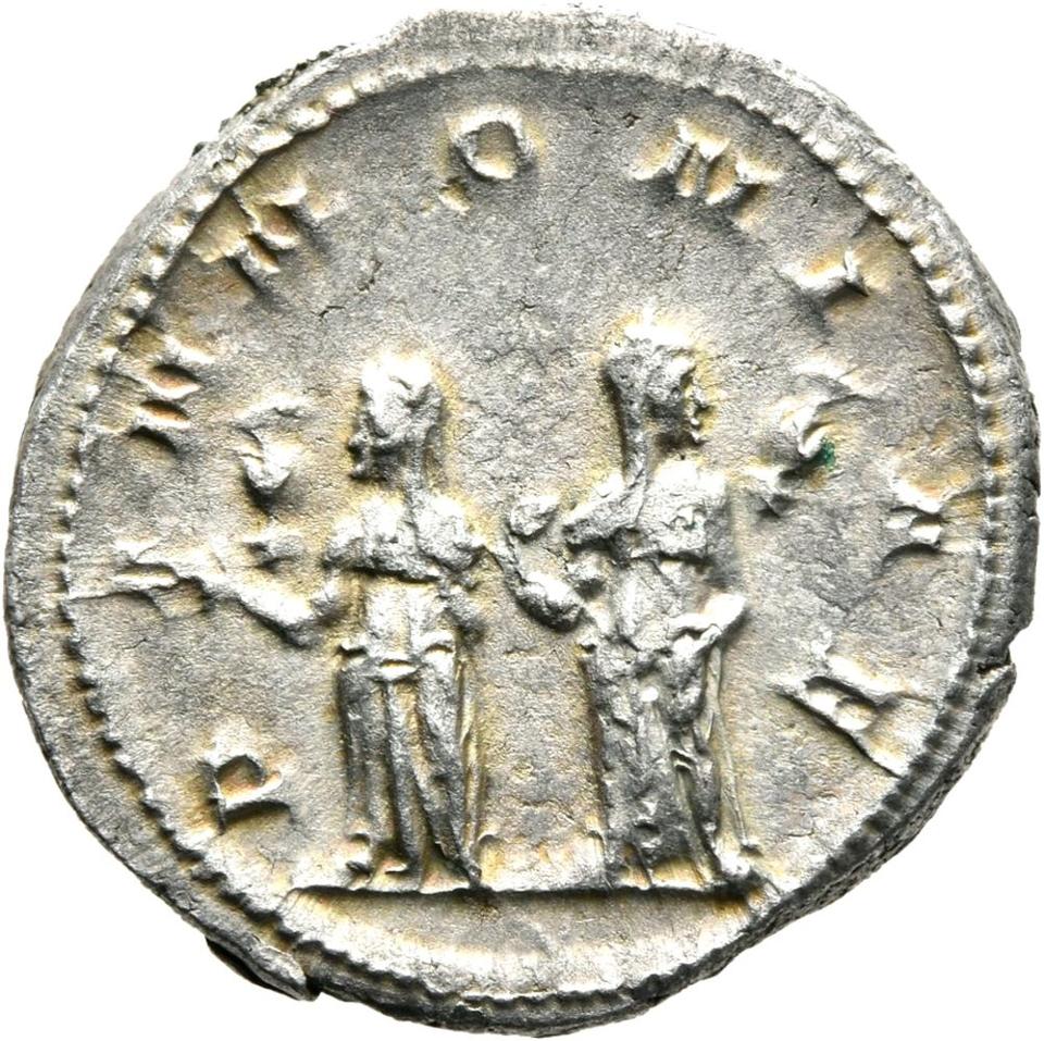 Trajan Decius, silver antoninianus, collection photograph Mainz-ID714, reverse