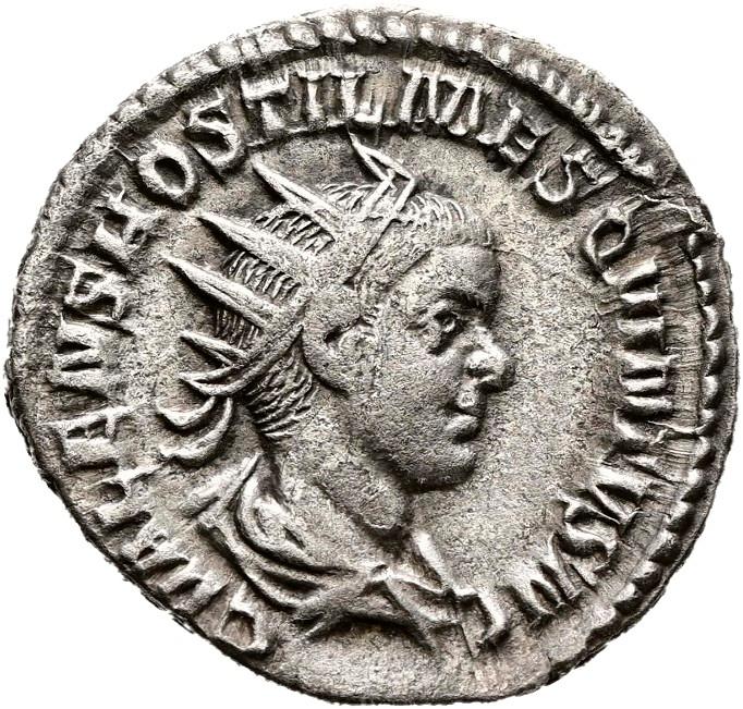 Trajan Decius, silver antoninianus, collection photograph Hamburg-ID1286, obverse