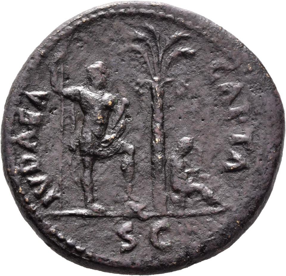 Vespasian, Bronze sestertius, collection photograph Mainz-ID604, reverse