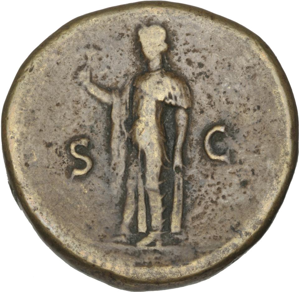 Vespasian, Bronze sestertius, collection photograph Herzog-ID17, reverse