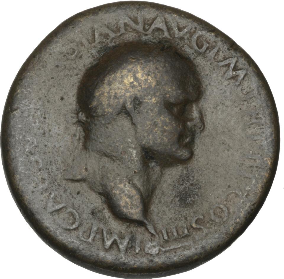 Vespasian, Bronze sestertius, collection photograph Herzog-ID39, obverse