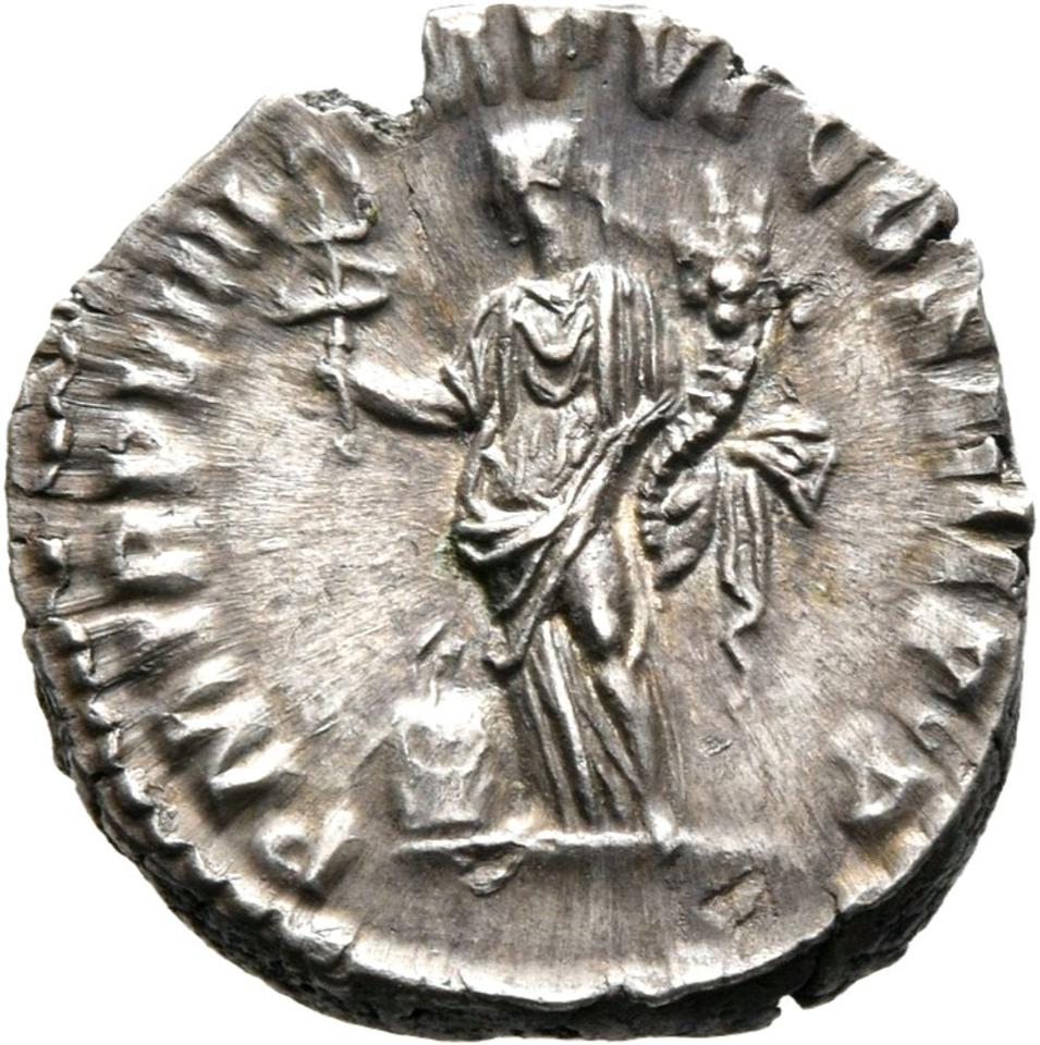 Commodus, silver denarius, collection photograph Mainz-ID370, reverse