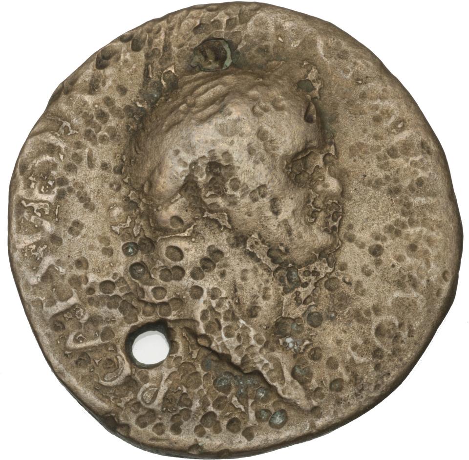 Vespasian, Bronze sestertius, collection photograph Herzog-ID43, obverse