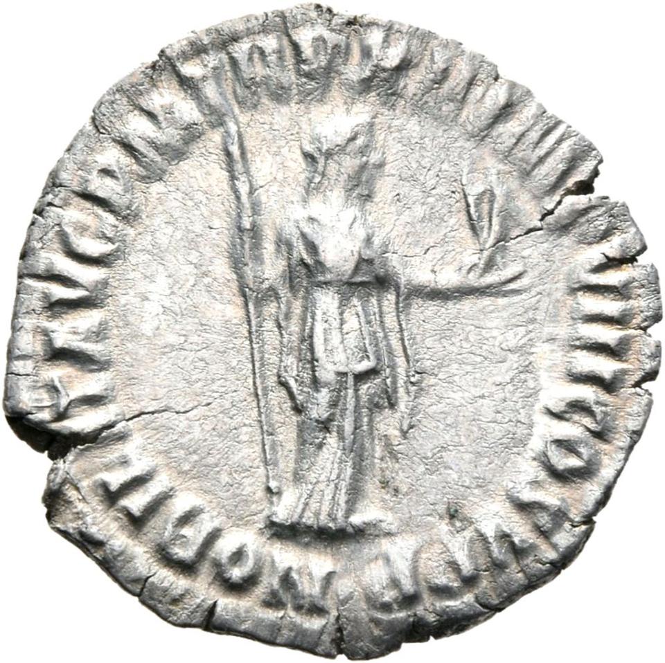 Commodus, silver denarius, collection photograph Mainz-ID371, reverse