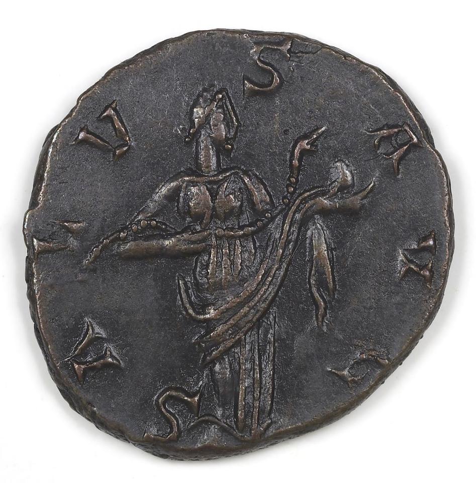 Victorinus, silver antoninianus, collection photograph IATH-1987.46.10, reverse