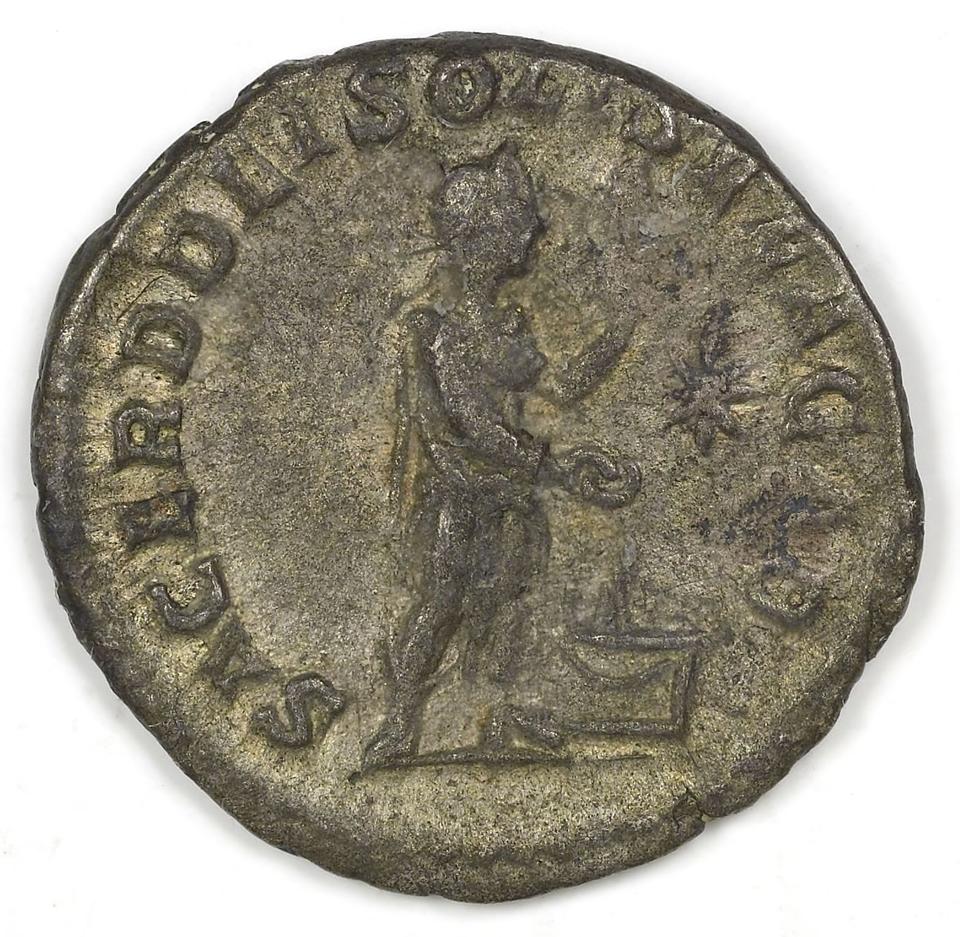 Elagabalus, silver quinarius, collection photograph IATH-1989.19.18, reverse