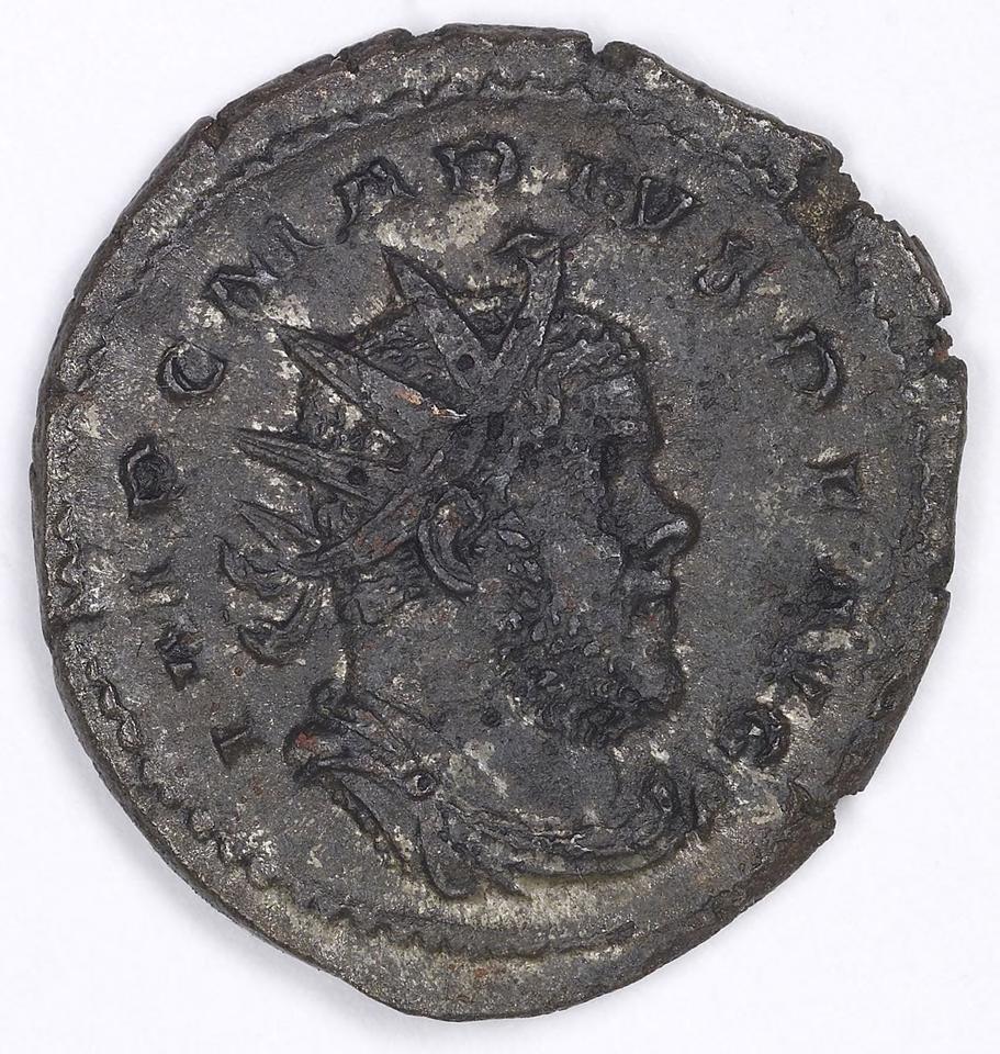 Marius, silver antoninianus, collection photograph IATH-1991.17.169, obverse