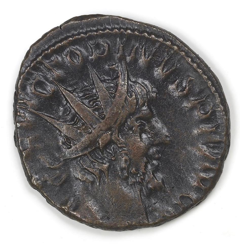 Victorinus, silver antoninianus, collection photograph IATH-1987.46.10, obverse
