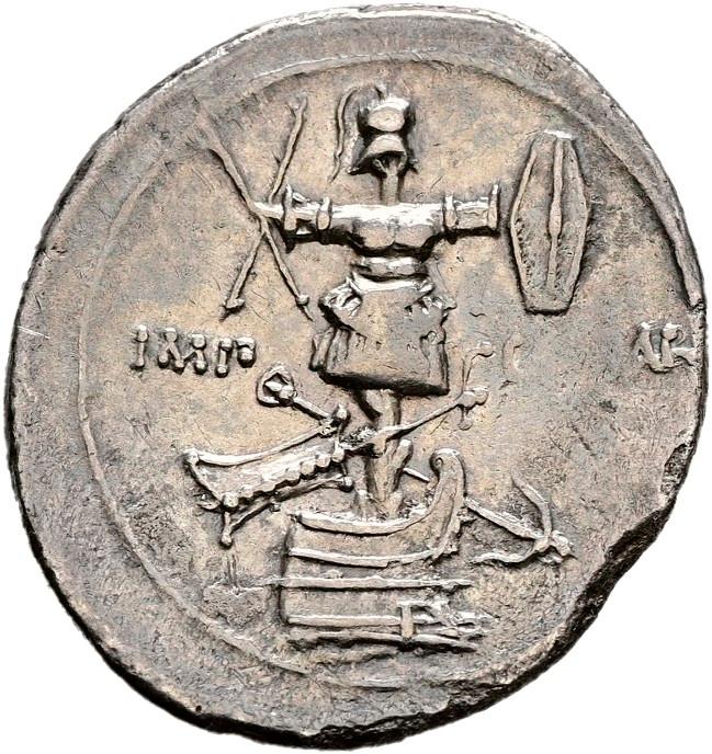 Augustus, Silver denarius, collection photograph Hamburg-ID345, reverse