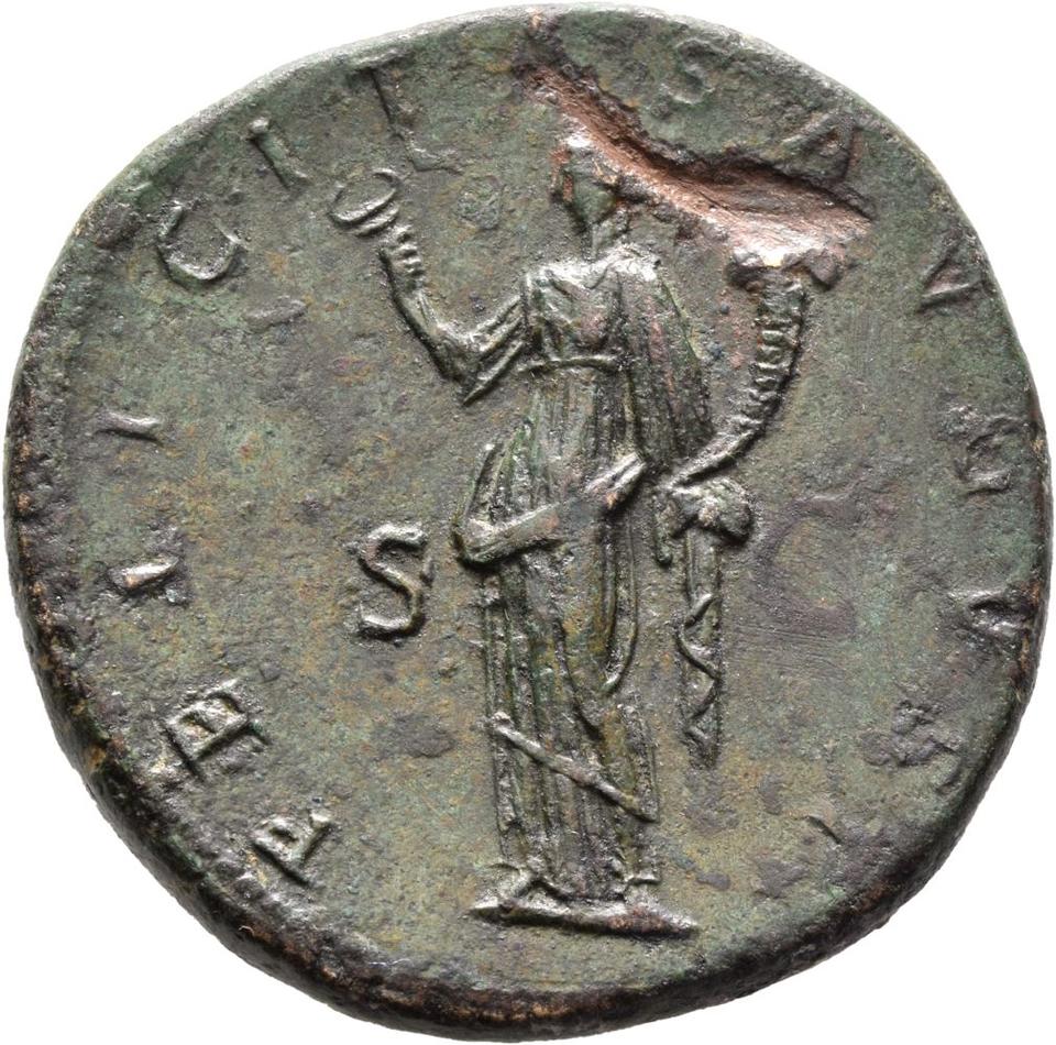 Trajan, Bronze sestertius, collection photograph Mainz-ID211, reverse