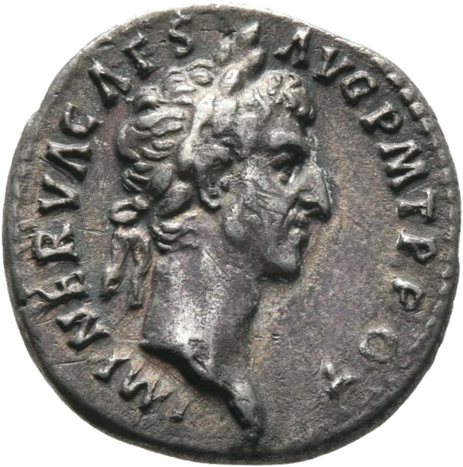Nerva, Silver denarius, collection photograph Mainz-ID203, obverse