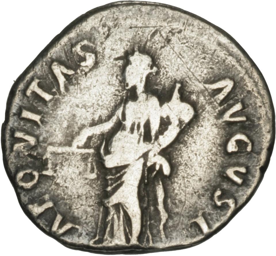 Nerva, Silver denarius, collection photograph Herzog-ID46, reverse