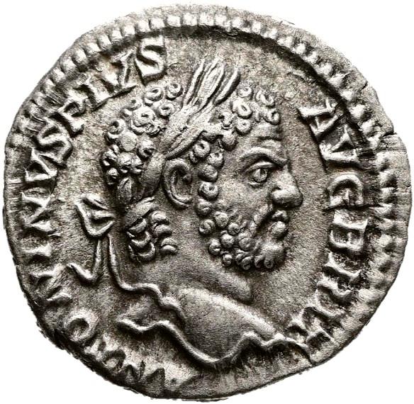 Caracalla Silver Denarius, RIC IV Caracalla 196, obverse