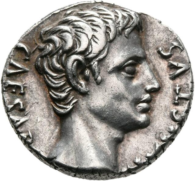 Augustus Denarius, RIC I (second edition) Augustus 86A, obverse