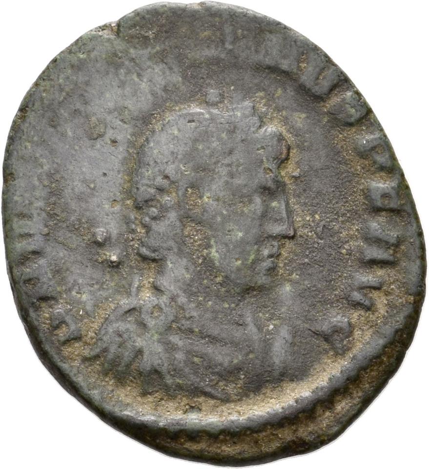 Theodosius I, copper-alloy ae3, collection photograph Konstanz-ID32, obverse