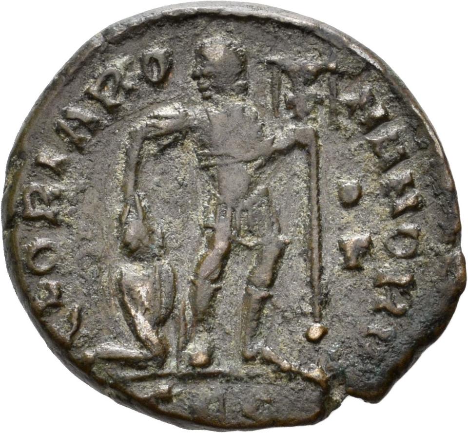 Valentinian I, copper-alloy ae3, collection photograph Konstanz-ID44, reverse