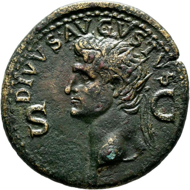 Caligula Bronze Dupondius RIC I (second edition) Gaius/Caligula 56, obverse