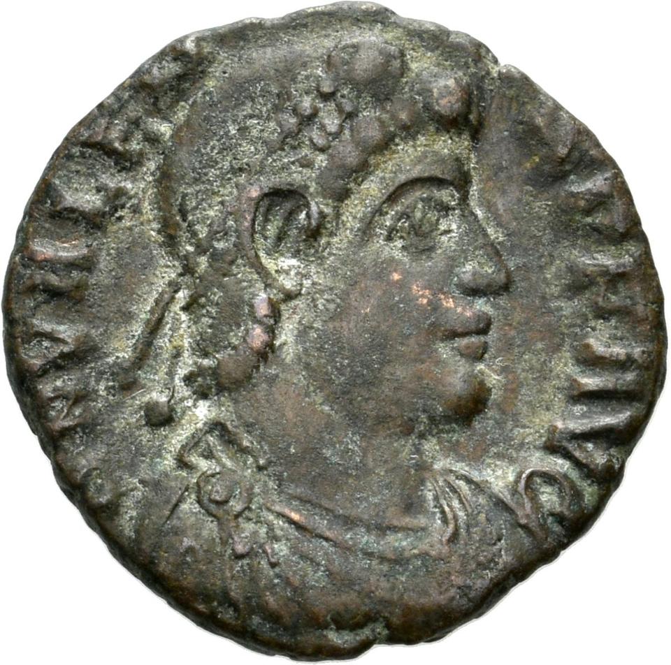 Valentinian I, copper-alloy ae3, collection photograph Konstanz-ID25, obverse