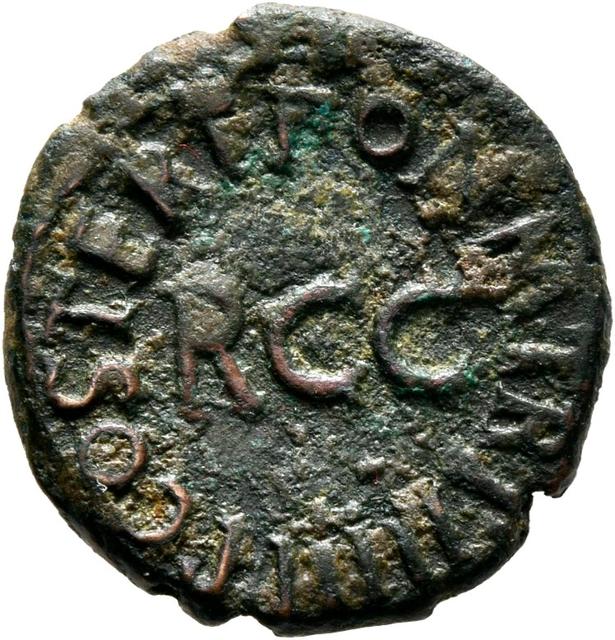 Caligula Copper-Alloy Quadrans, reverse