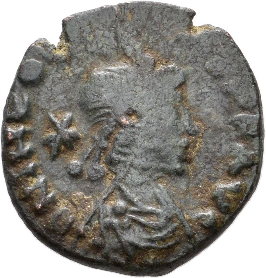 Theodosius II, copper-alloy ae3, collection photograph Konstanz-ID59, obverse