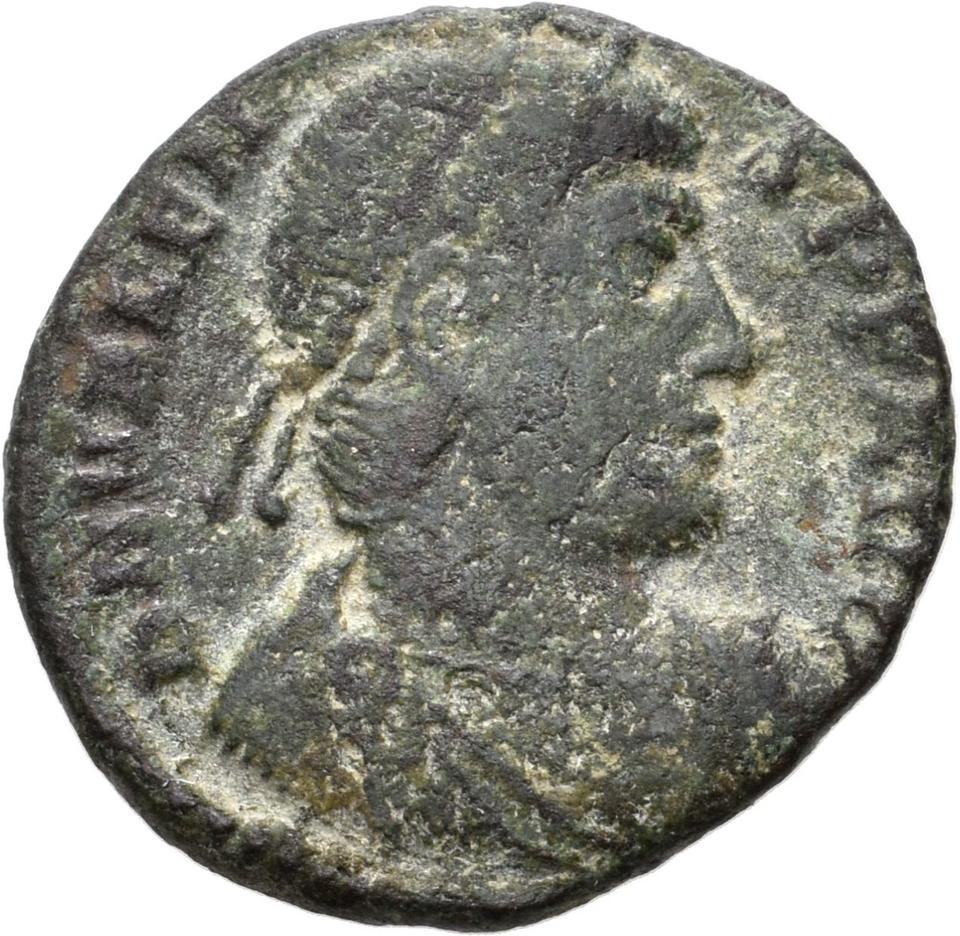 Valentinian I, copper-alloy ae3, collection photograph Konstanz-ID42, obverse
