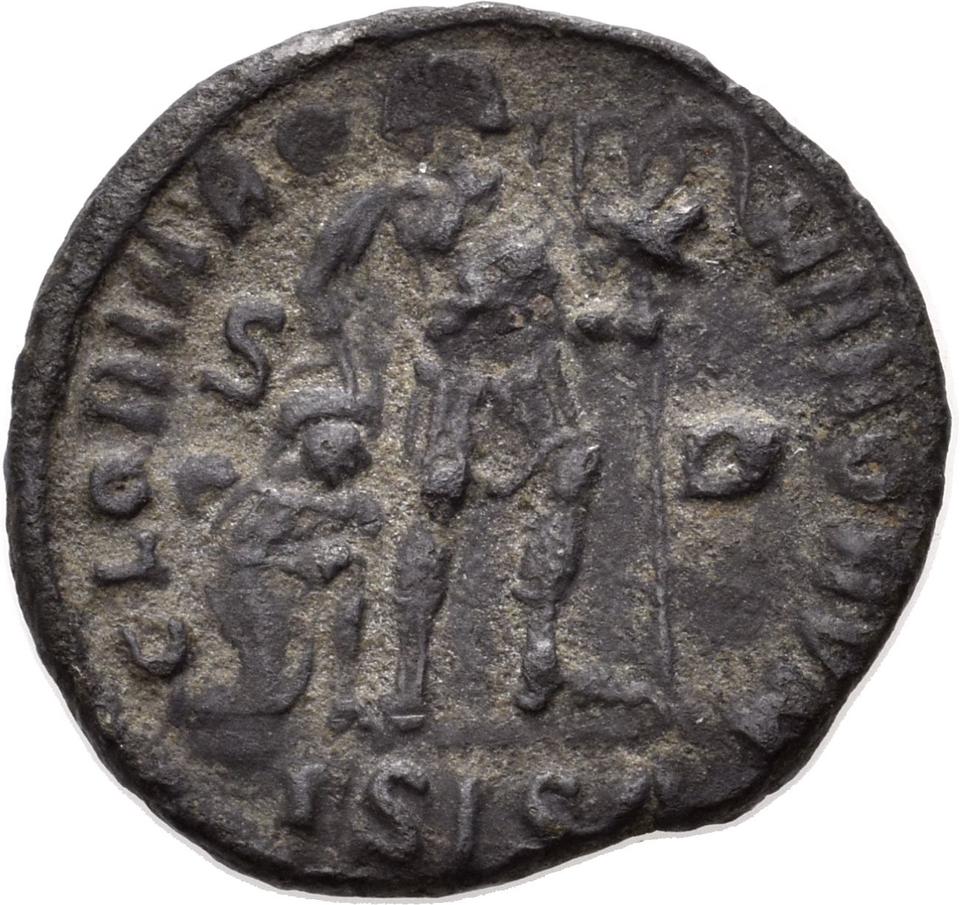 Valentinian I, copper-alloy ae3, collection photograph Konstanz-ID13, reverse