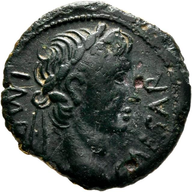 Augustus Copper-Alloy Quadrans, obverse