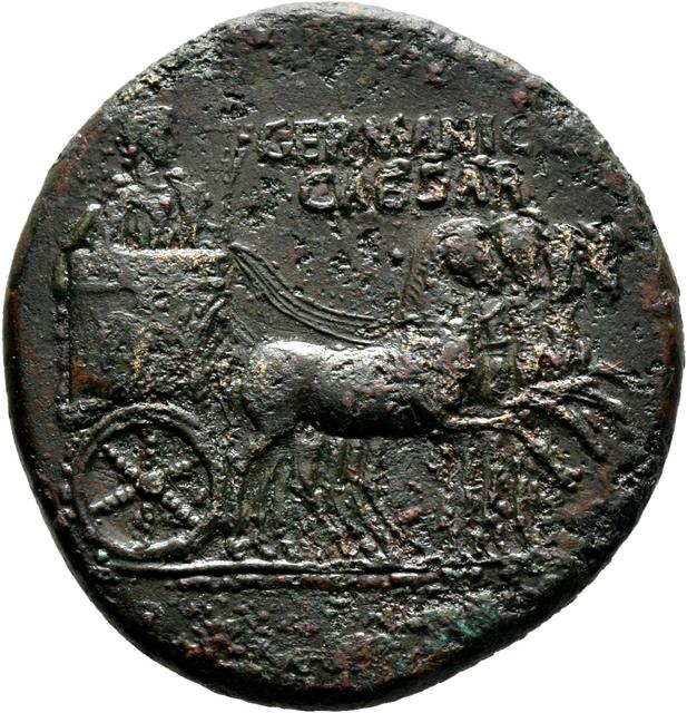 Caligula Dupondius RIC I (second edition) Gaius/Caligula 57, obverse