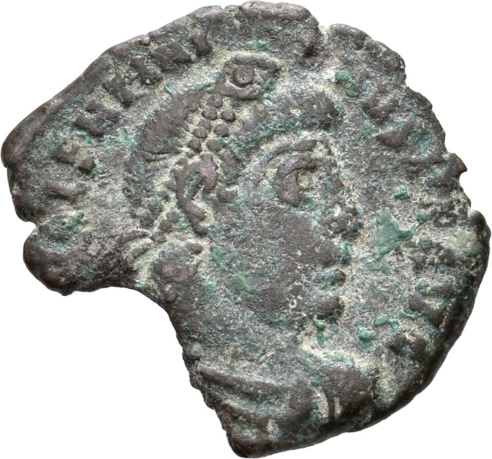 Valentinian I, copper-alloy ae3, collection photograph Konstanz-ID48, obverse
