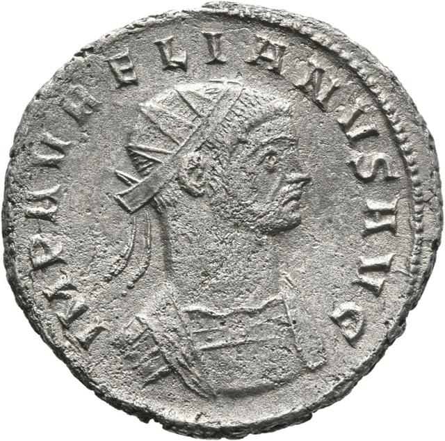 Aurelian Antoninianus RIC V Aurelian 279, obverse