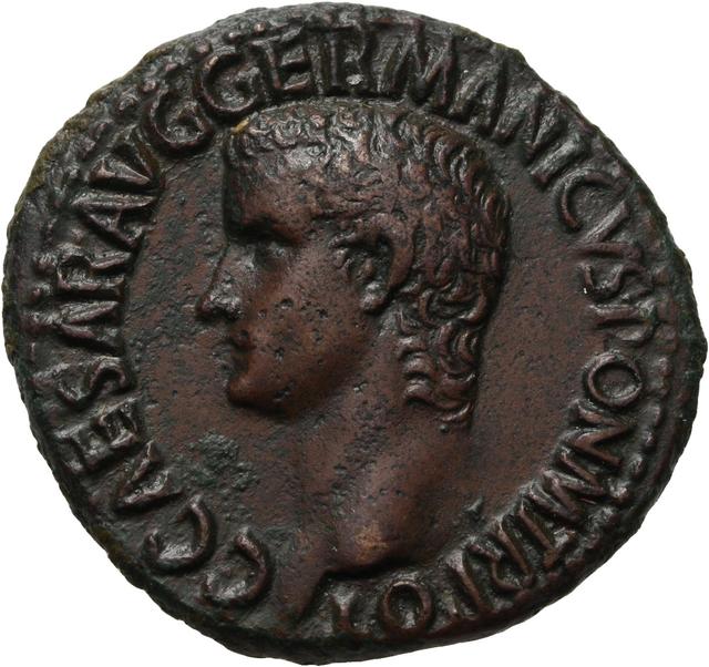 Caligula As, RIC I (second edition) Gaius/Caligula 38, obverse