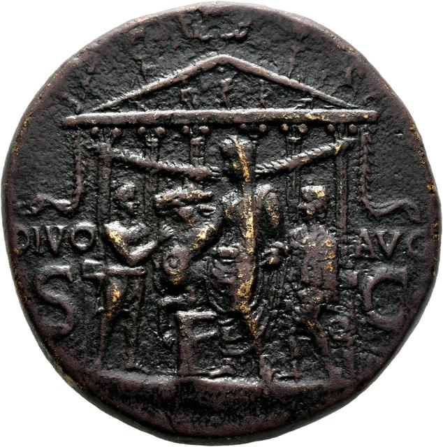 Caligula Sestertius, RIC I (second edition) Gaius/Caligula 44, reverse