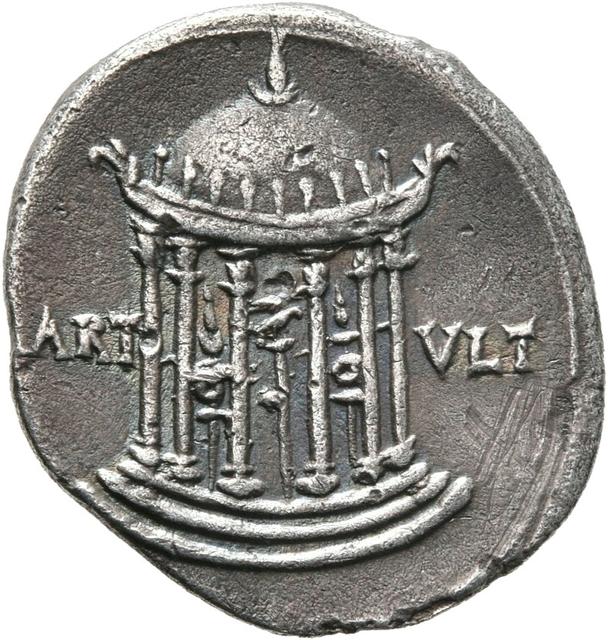 Augustus Silver Denarius, RIC I (second edition) Augustus 105A, reverse