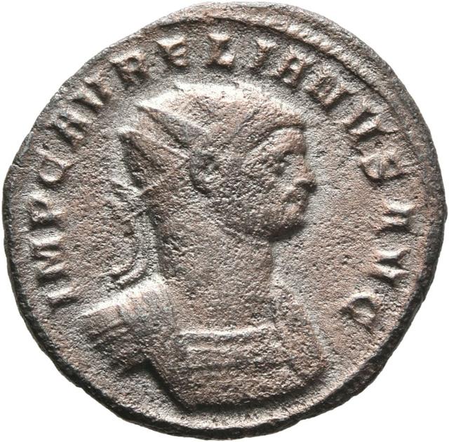 Aurelian Antoninianus RIC V Aurelian 215, obverse