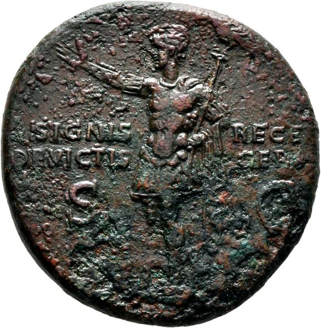 Caligula Dupondius RIC I (second edition) Gaius/Caligula 57, reverse