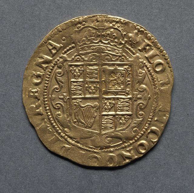 Charles I Gold Unite (Kingdom of England), reverse