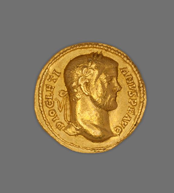 Diocletian: Gold aureus Coinage, obverse