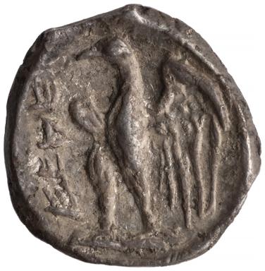 Yehud Medinata Silver Tetartemorion, reverse