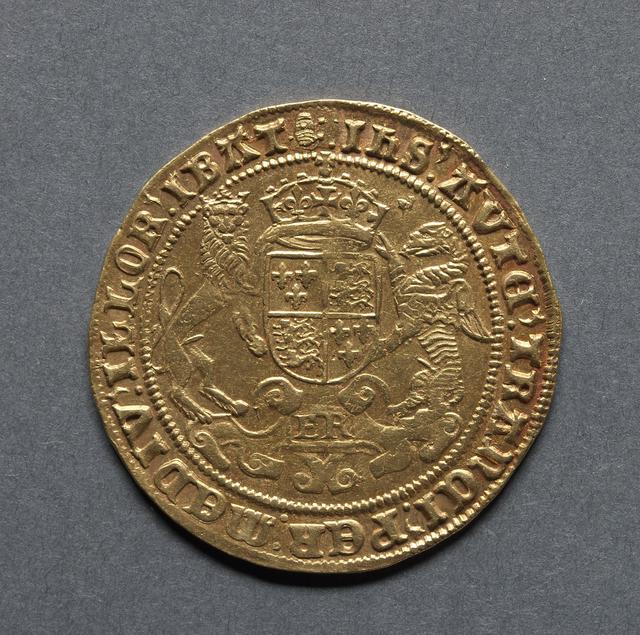 The Armored King: Edward VI’s Crown-Gold Sovereign of Twenty Shillings (1551–1553), reverse