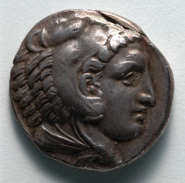 Alexander III, Silver Tetradrachm, Macedonian Coinage, obverse
