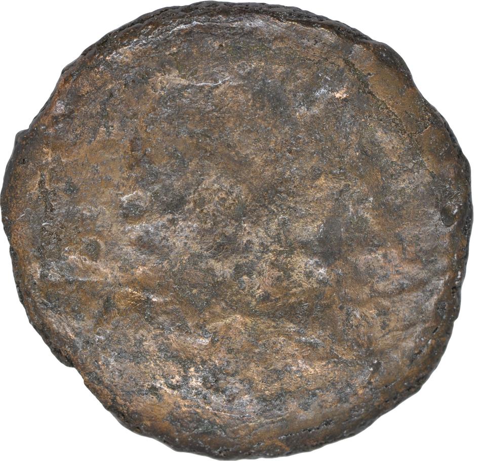 Ptolemy II Philadelphus, copper-alloy diobol, collection photograph CEAlex-3958, obverse