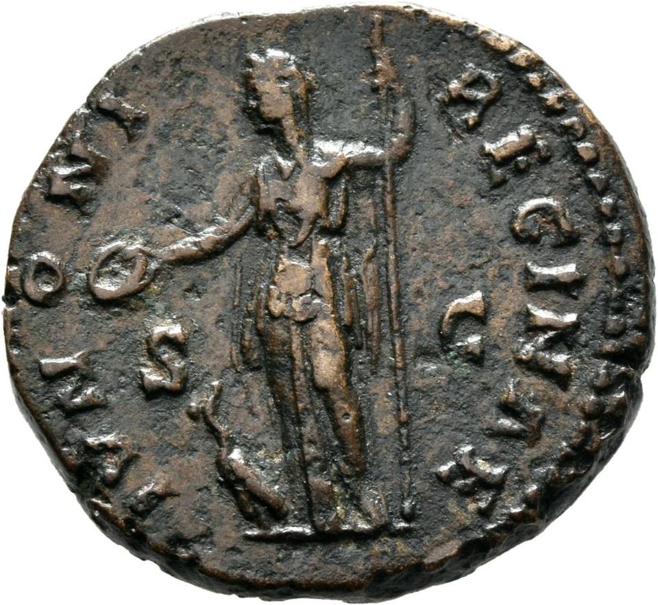 Marcus Aurelius, Bronze as, collection photograph Mainz-ID359, reverse