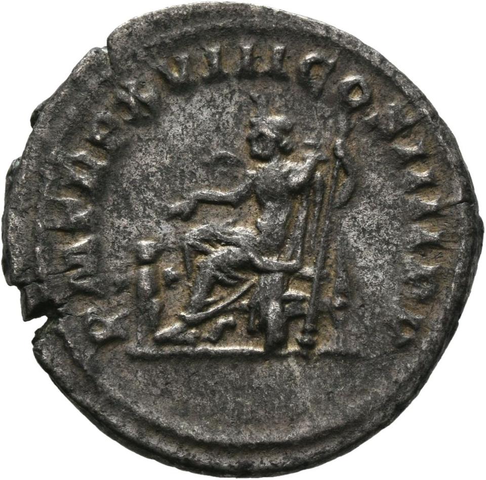 Caracalla, silver antoninianus, collection photograph Mainz-ID483, reverse