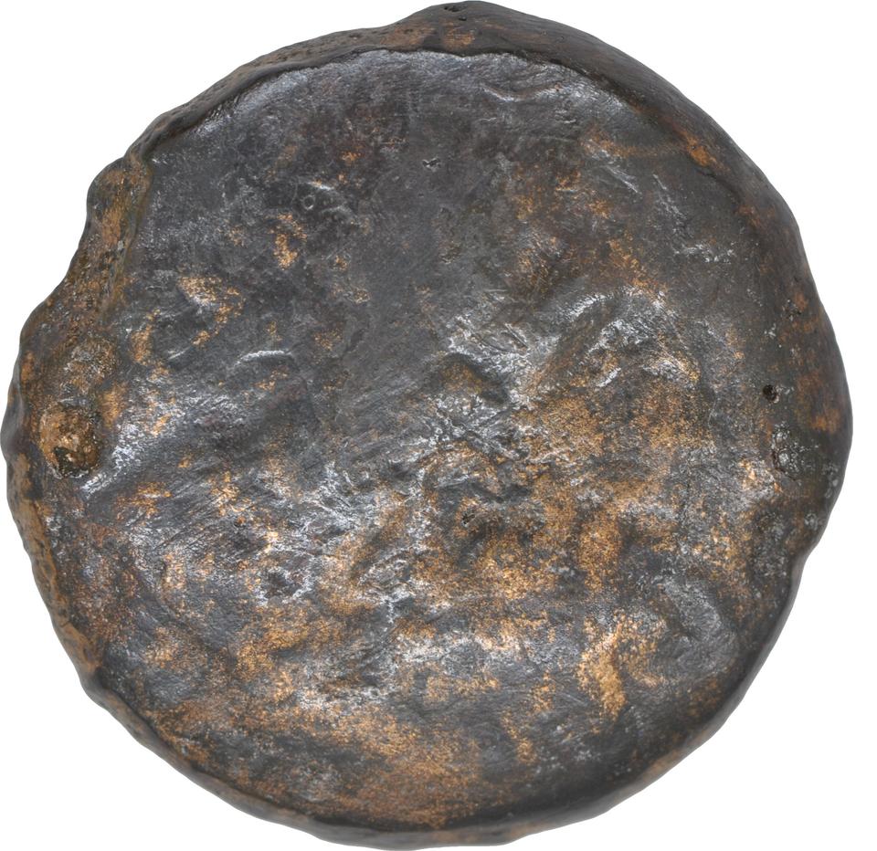 Ptolemy II Philadelphus, copper-alloy diobol, collection photograph CEAlex-3978, obverse