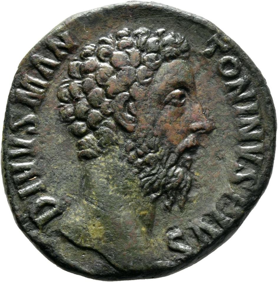 Commodus, copper-alloy sestertius, collection photograph Mainz-ID379, obverse