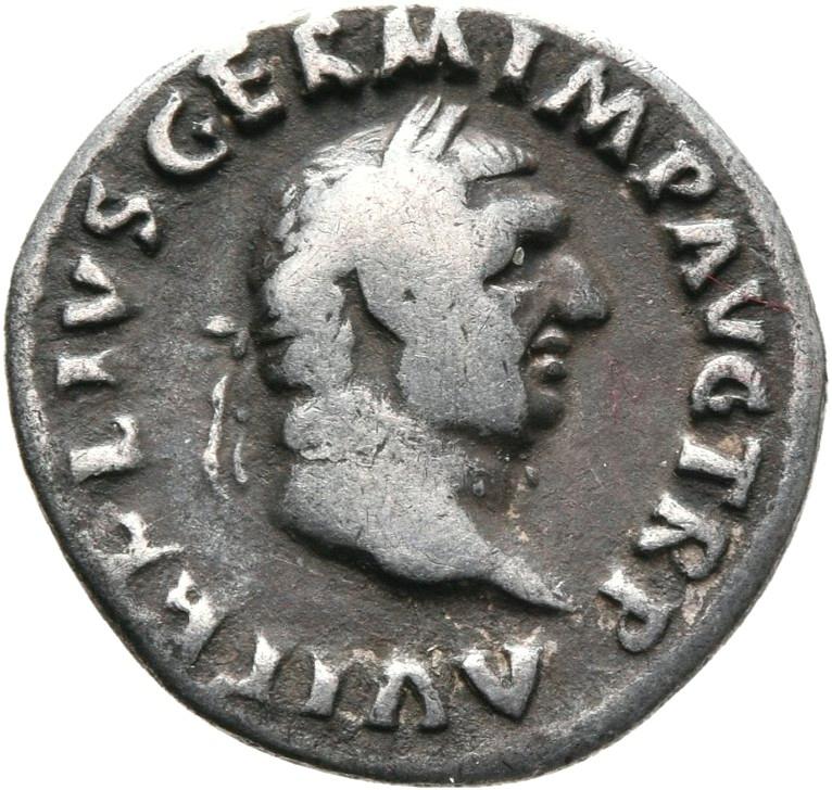 Vitellius, Silver denarius, collection photograph Mainz-ID590, obverse