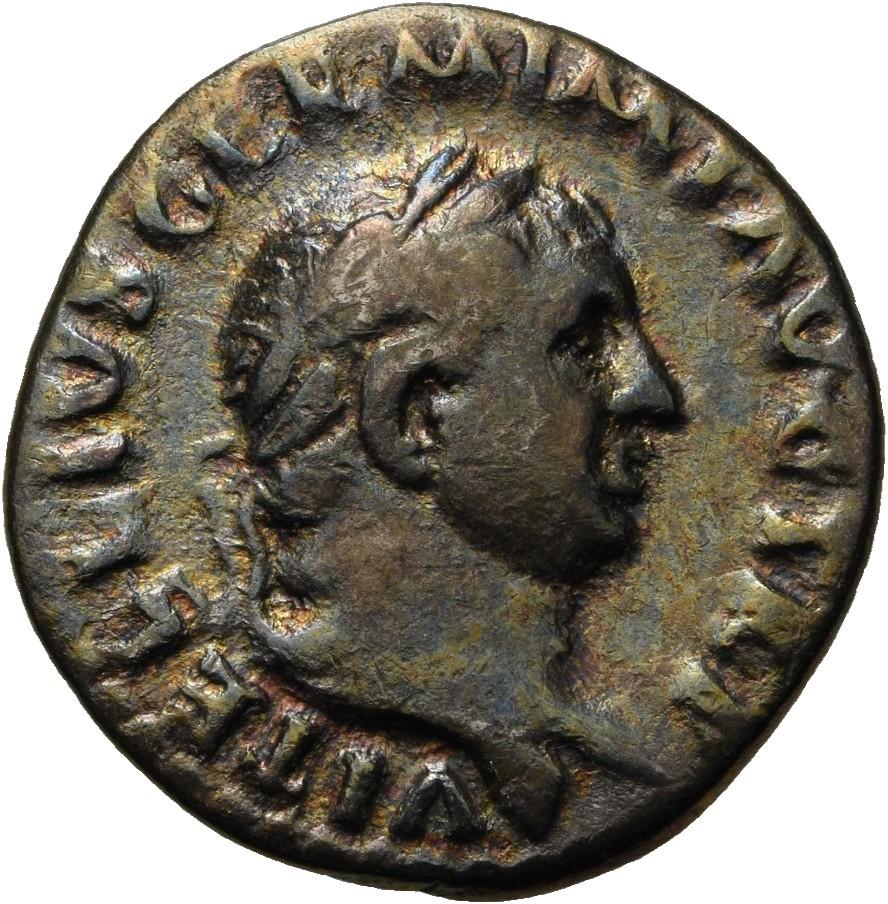 Vitellius, Silver denarius, collection photograph Herzog-ID2591, obverse