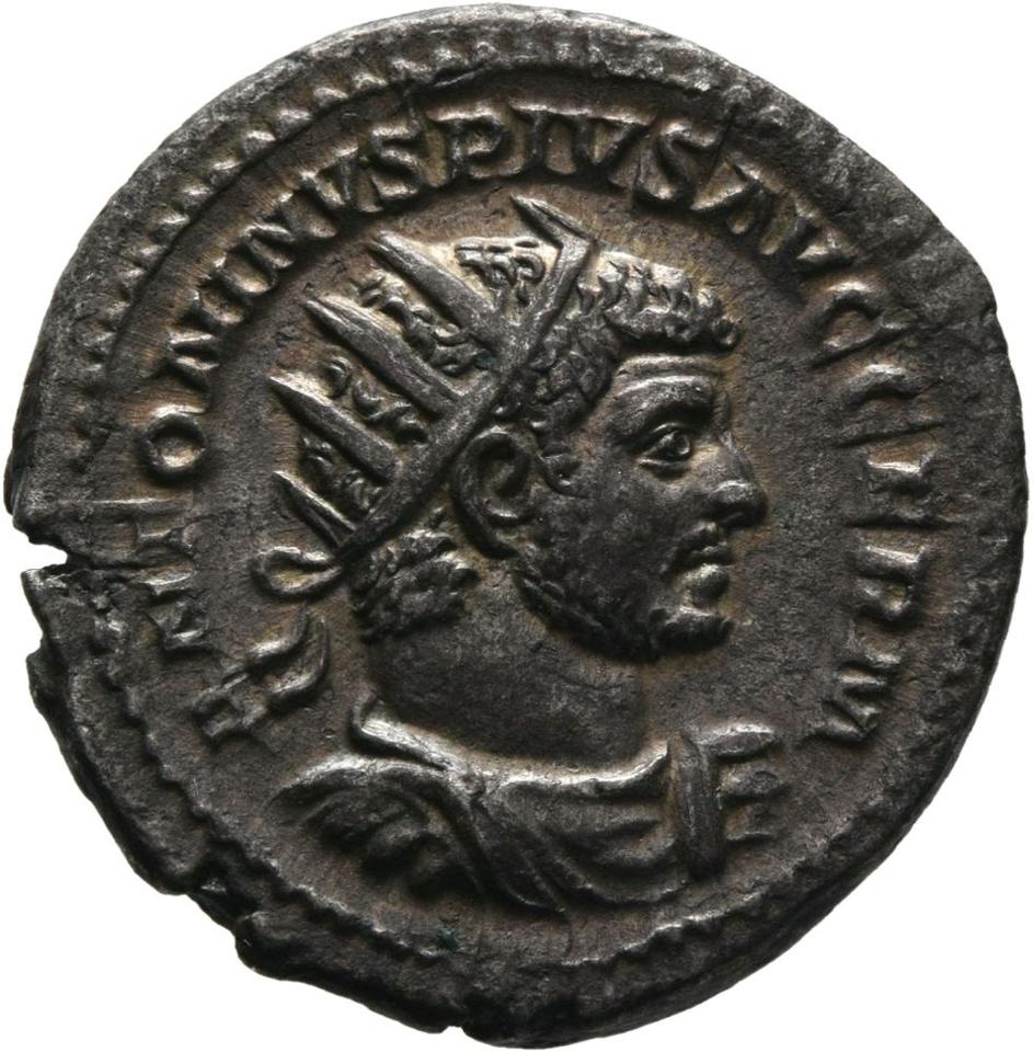 Caracalla, silver antoninianus, collection photograph Mainz-ID483, obverse